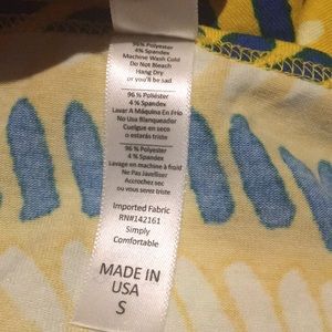 LuLaRoe Tops - 🔴LAST CALL🔴 LuLaRoe Yellow Blue Print Perfect T LuLaRoe Tops - 🔴LAST CALL🔴 LuLaRoe Yellow Blue Print Perfect T